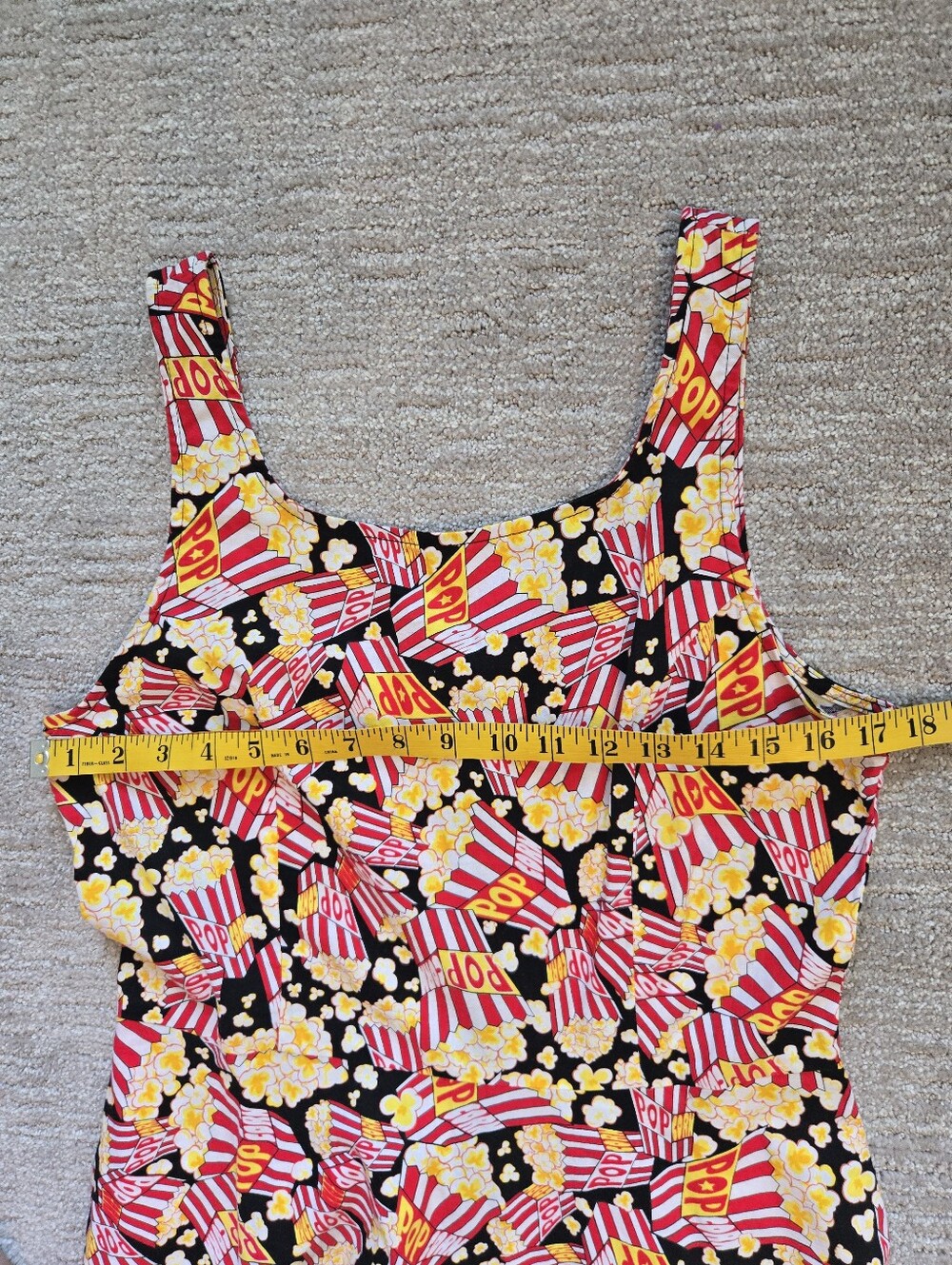 Retrolicous Popcorn Print Skater Dress Size XL - Picture 10 of 11